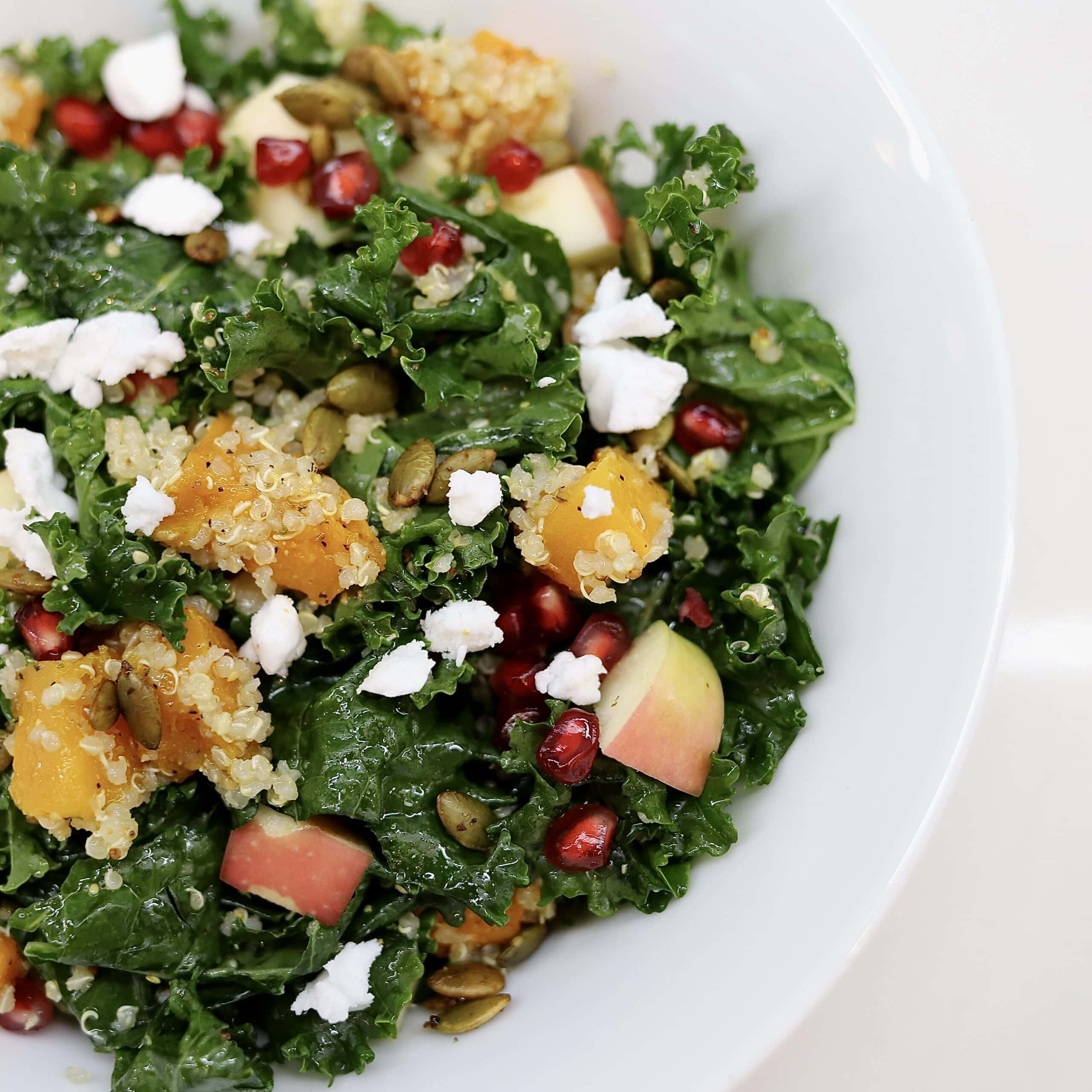 Fall Harvest Salad With Quinoa And Butternut Squash - Purfect Sunday