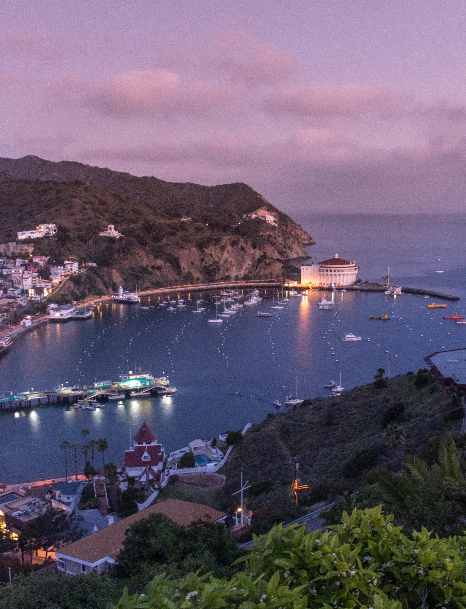 Sunset - Avalon Harbor, Catalina Island, California | Los Angeles Staycation Ideas