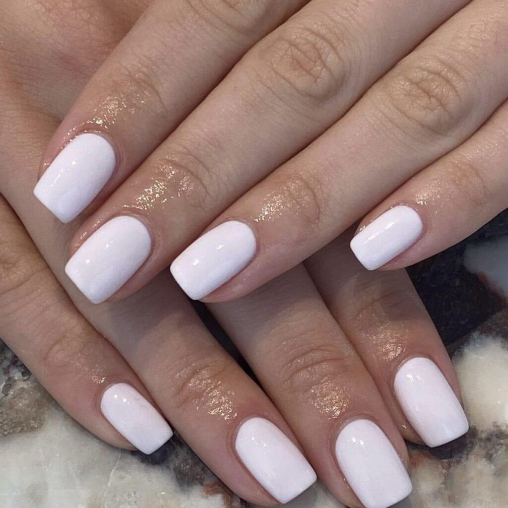 pure white nails