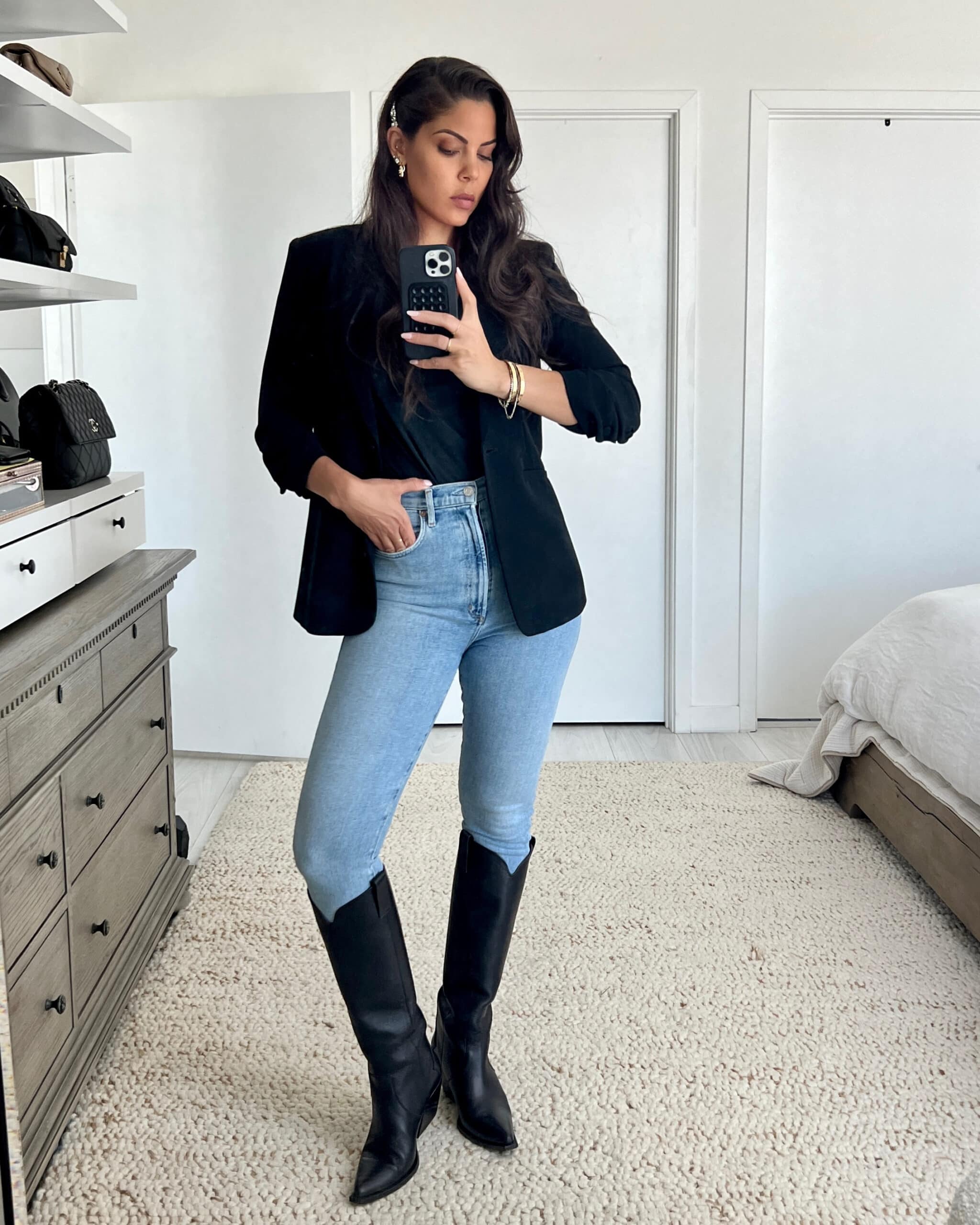 Jeans with Cowboy Boots Outfits For Women (4 ideas & outfits)
