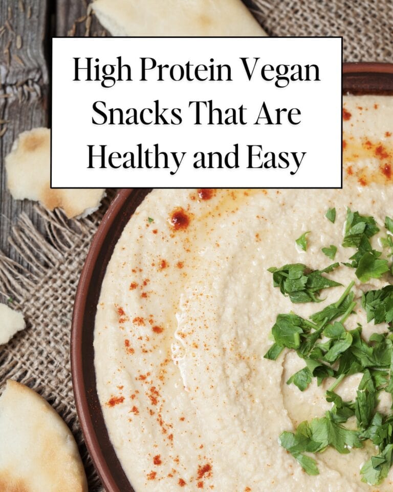 High Protein Vegan Snacks That Are Healthy and Easy
