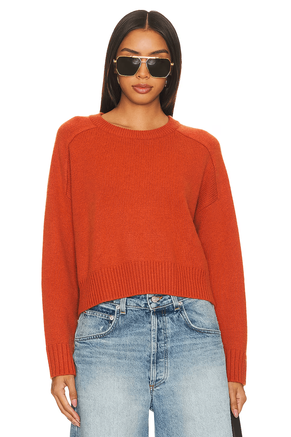 Deep Orange Sweater | Warm Color Palette Clothes