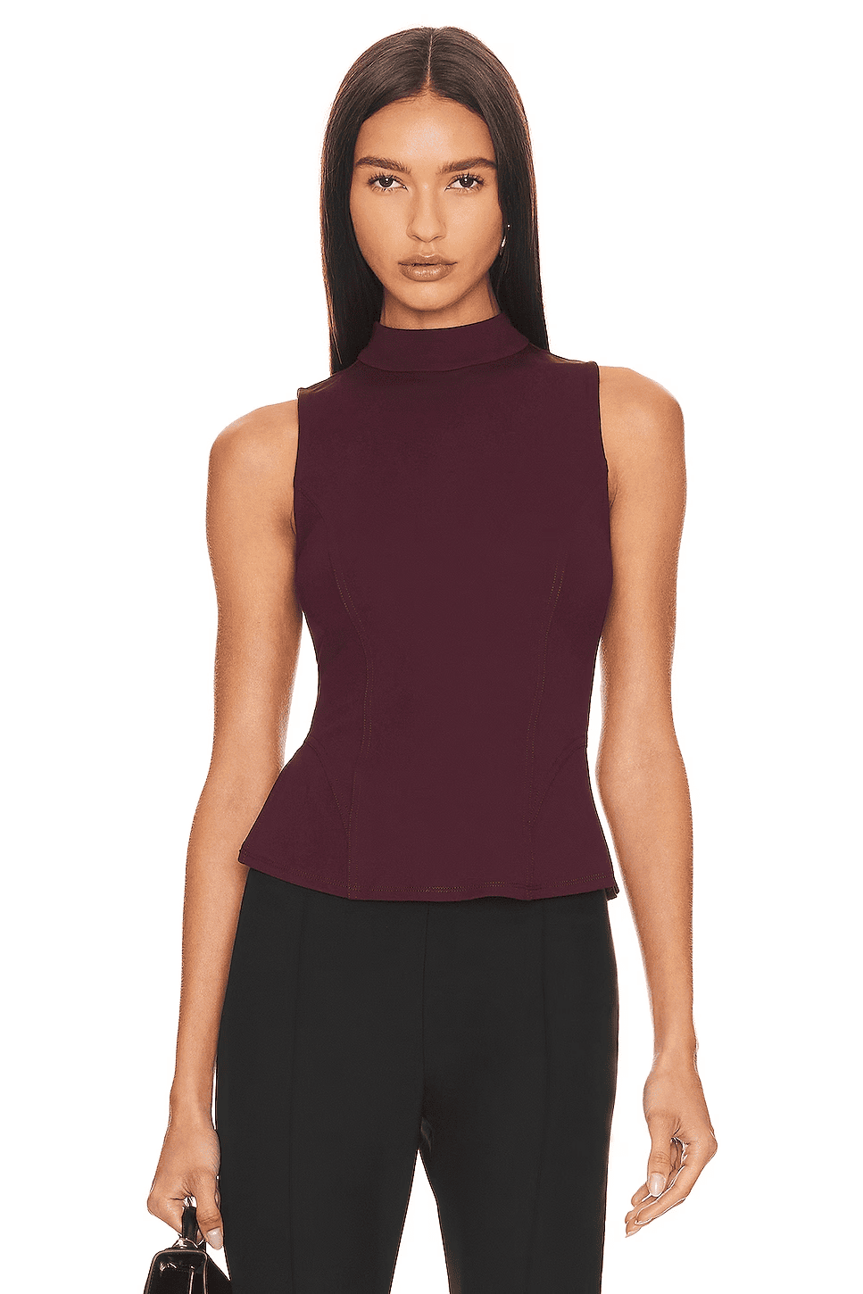 Burgundy Sleeveless Top | Warm Color Palette Clothes