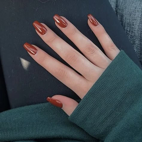 Rusty Orange Nails